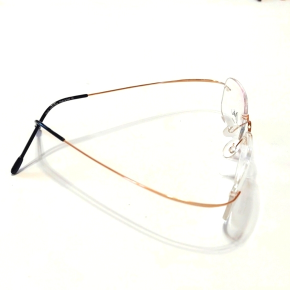 Titanium Miuki Rimless Frame Gold Wire Arms - Picture 5 of 8